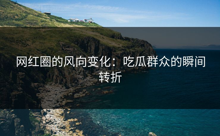 网红圈的风向变化:吃瓜群众的瞬间转折